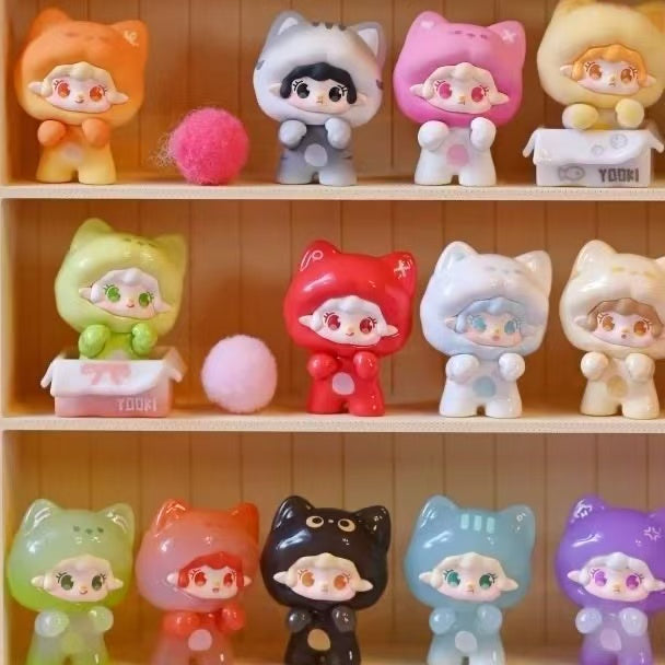 yooki-第2弾ミニブラインドフィギュア【猫たちが出没中】 （1袋に4個入り＋引き取りケース1個付き）